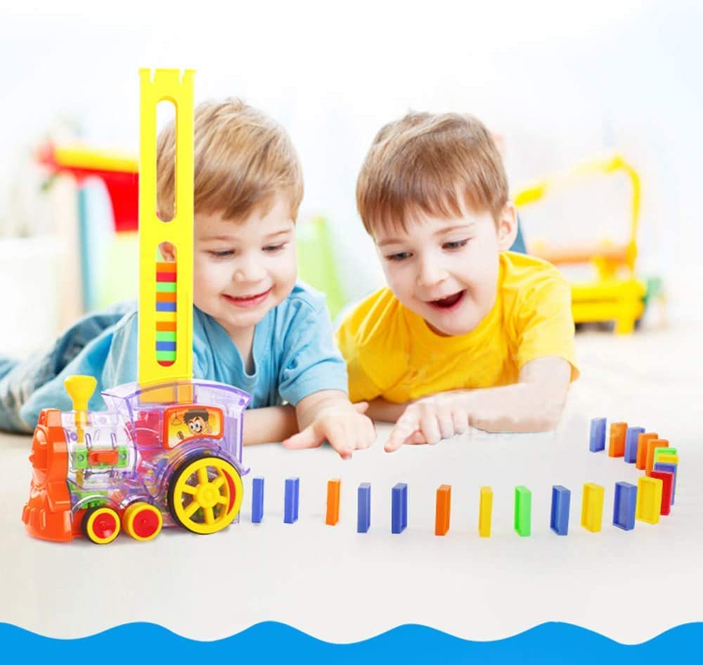 (🌲Early Christmas Sale- SAVE 48% OFF)Domino Train Toy Kit(BUY 2 GET FREE SHIPPING)