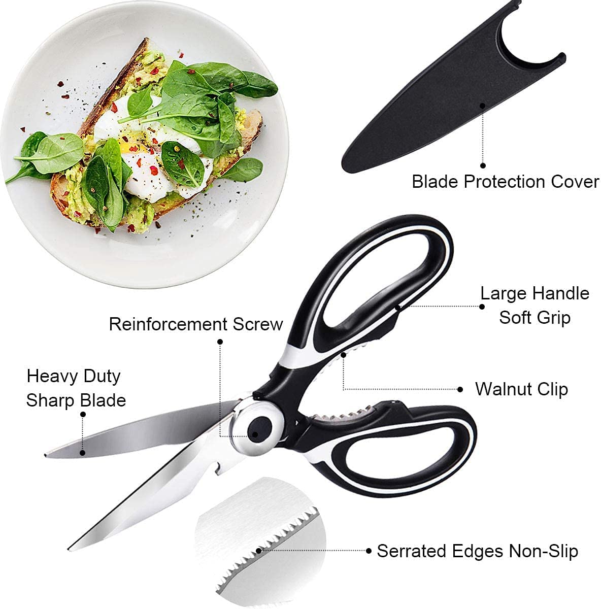 🌈Special Offer-All Purpose Kitchen Scissors(2 pcs/set)(BUY 2 FREE SHIPPING)