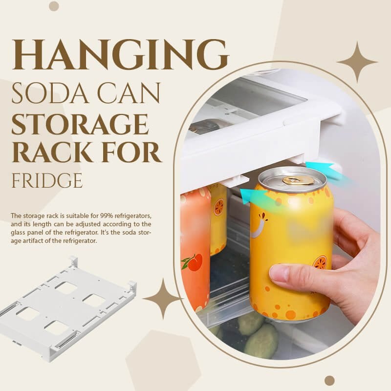 (🔥LAST DAY PROMOTION - SAVE 50% OFF)Hanging Soda Can Storage Rack For Fridge