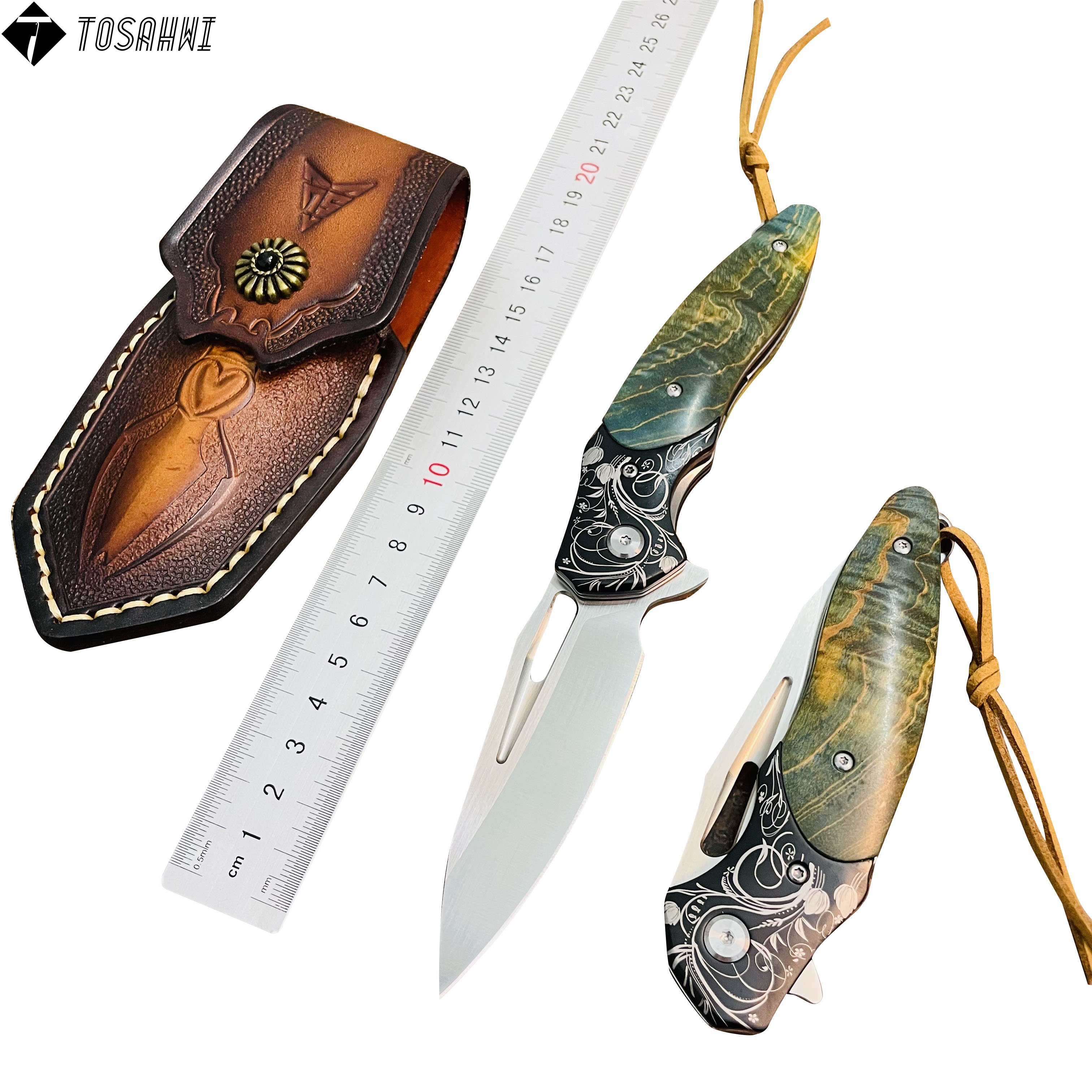 TOSAHWI HANDMADE Outdoor Folding Knife-ZQ0251