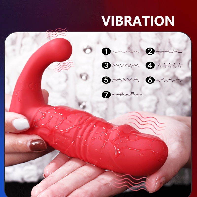 SHEMESIX - Female Masturbation Vibrator - Wireless Remote Control Wearable G-Spot Stimulation Imitation Penis Retractable Vibrator