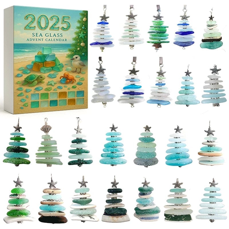 🔥HOT-SALE-🌊🎄Sea Glass Christmas Tree Advent Calendar