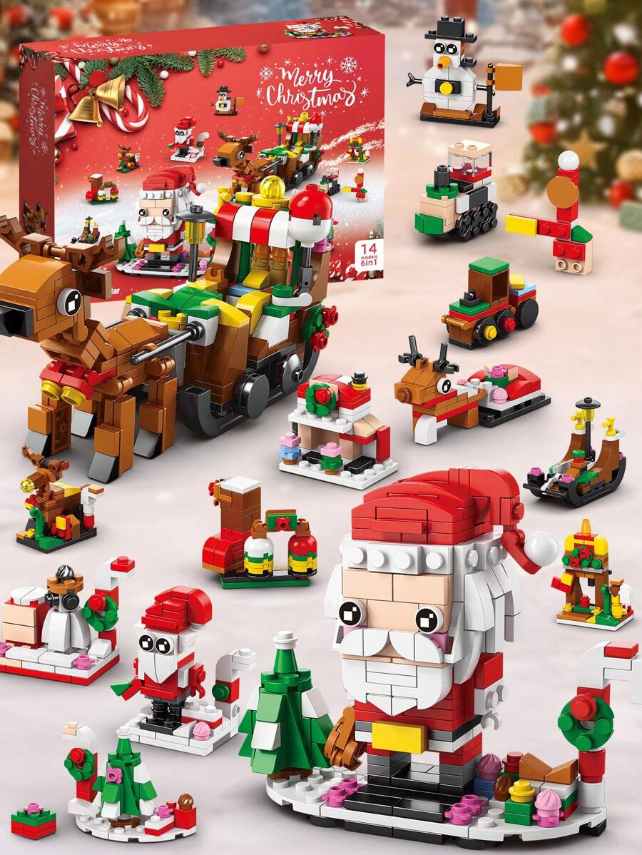 🎅🏻Early Xmas Offer 1000pcs 50% OFF- Christmas Countdown Block Gift Set