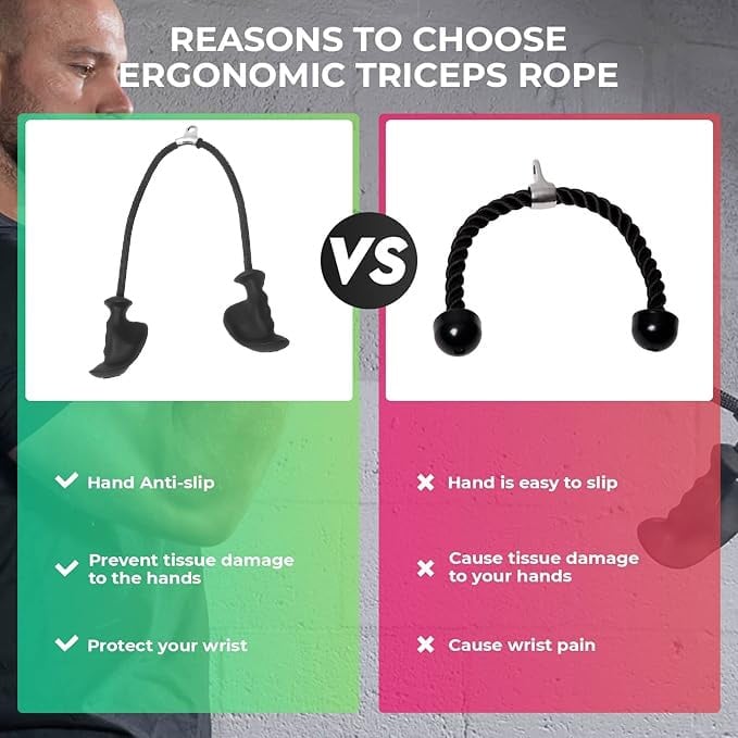 🎁TikTok Last Day Sale - 70% OFF🎉Ergonomic Handle Triceps Training Cord