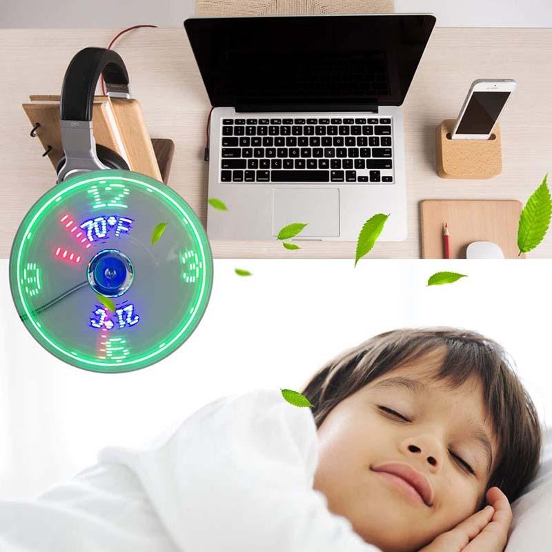 🔥Last Day 50% OFF🔥USB Fan LED Clock Light