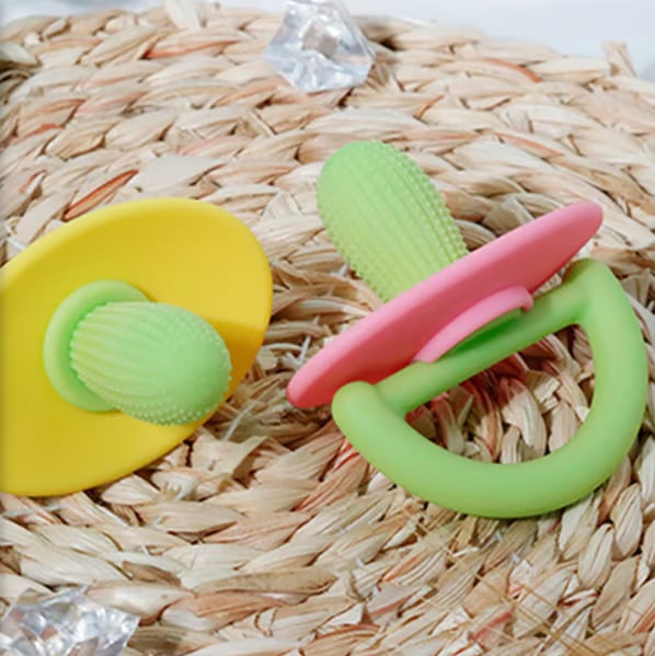 🎄TikTok Christmas Sale -70% OFF✨2Pcs Anti-fingers Soothing Silicone Teething Pacifier