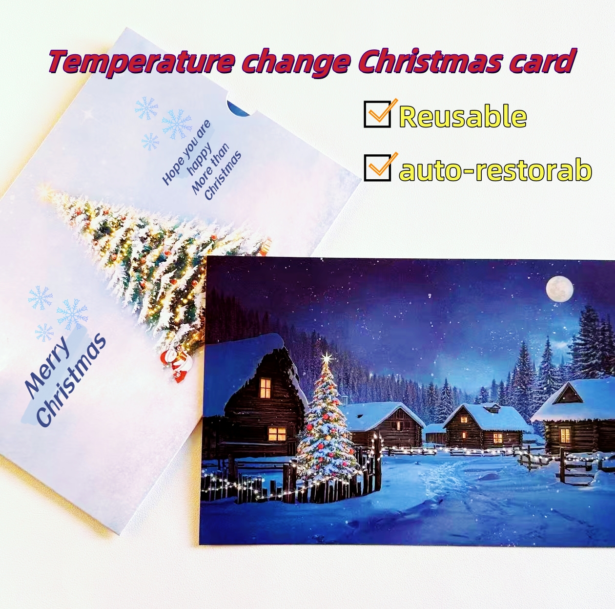 🎄Temperature change Christmas card🔥