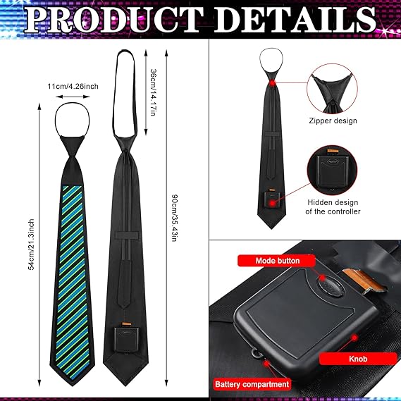 Fashion Sound Control LED Tie