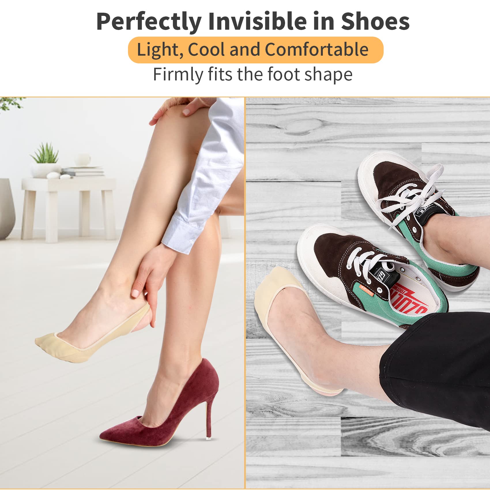 (🔥Last Day Promotion-60%OFF)Sock-Style Ball of Foot Cushions for Women(Buy 6 Pairs Save $6)