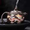 (🔥Last Day Promotions - 49% OFF) Handmade Color Changing Dragon & Phoenix Clay Teapot