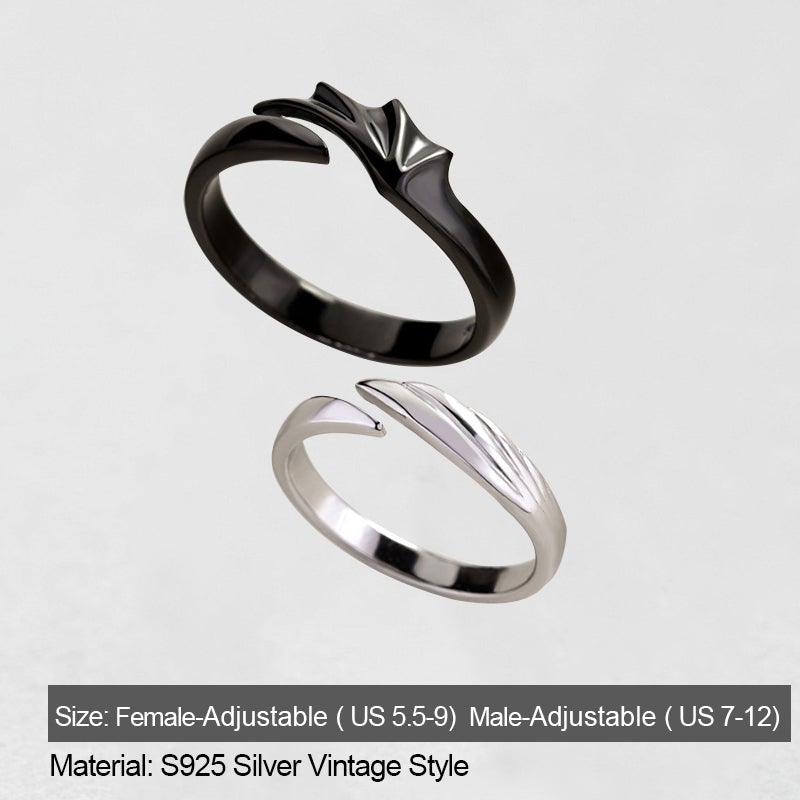 (🔥Valentine's Day Hot Sale--50% OFF) Love Style-Evil & Angel Rings