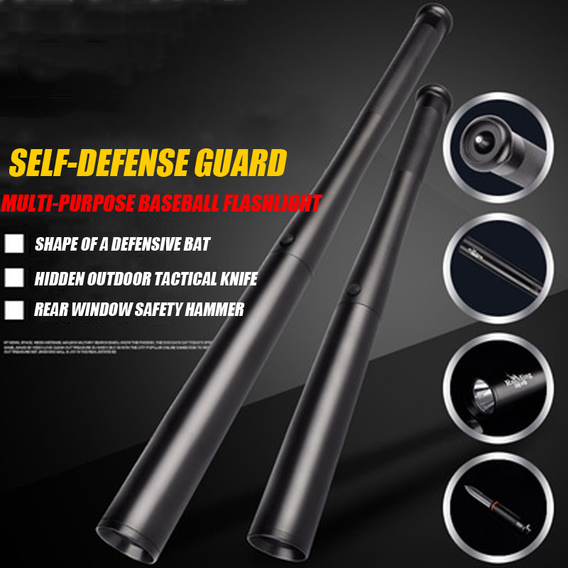 (🌲Early Christmas Sale- SAVE 48% OFF)Self-defense Baseball Flashlight with Hidden Knife-Buy 2 Get Free Shipping