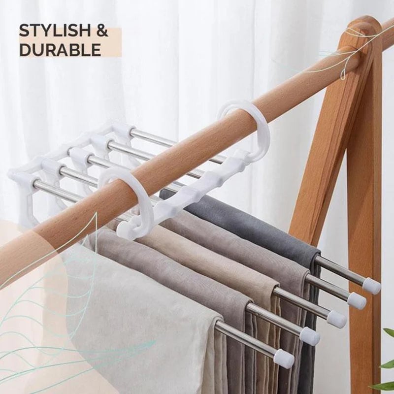 (🌲Hot Sale- SAVE 49% OFF) Magic Pants Hangers Space Saving, Buy 2 Get 1 Free NOW!