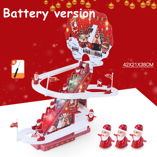 (🎅Early Christmas Sale- SAVE 49% OFF) Santa Claus Electric Track Slide Toys (BUY 2 GET FREE SHIPPING NOW)