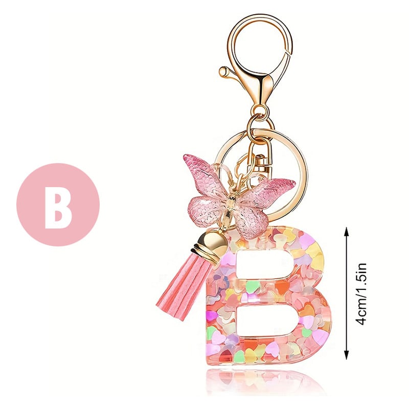 🎁TikTok Last Day Sale - 70% OFF🔥Initial Letter Keychains🦋