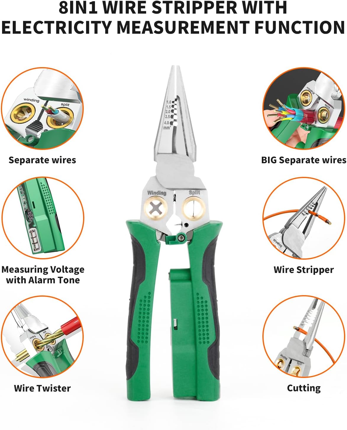 🏆Father's Day Buy 2 free shipping -8 in 1 Wire Stripper Twister