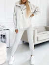 Women Plus Size Hooded Casual and Comfortable Sweatshirt Two-piece Suit