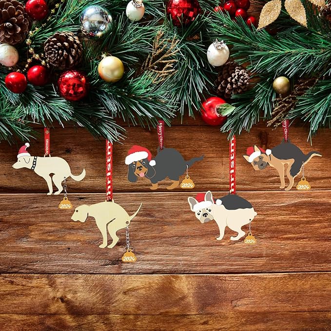 (🌲EARLY CHRISTMAS SALE - 49% OFF) Funny Dog Pooping Ornaments