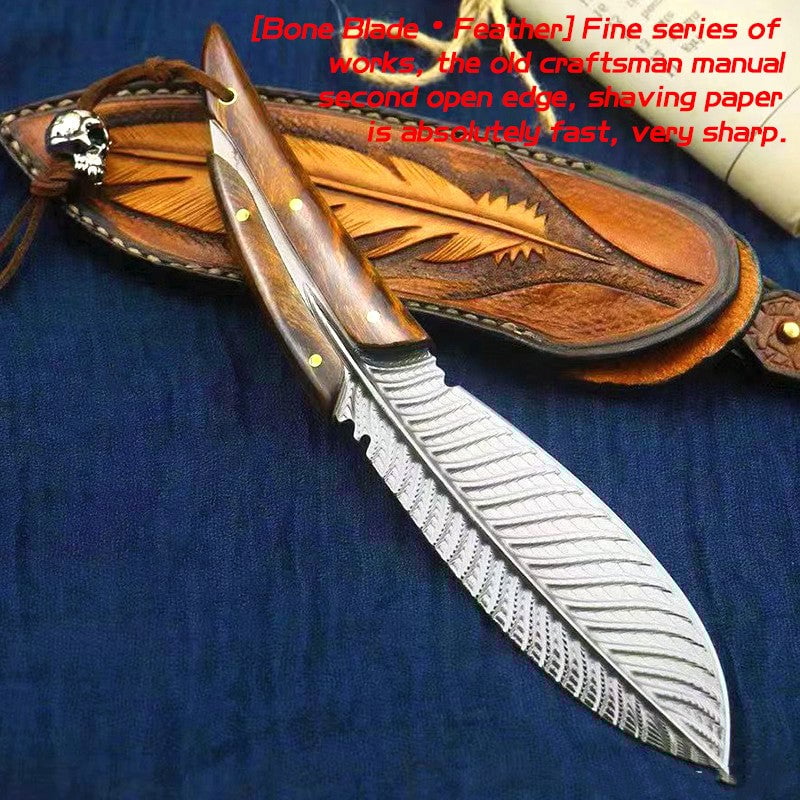 Vintage feather knife