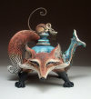 🎁HANDMADE ART CAT TEAPOT-BUY 2 FREE SHIPPING