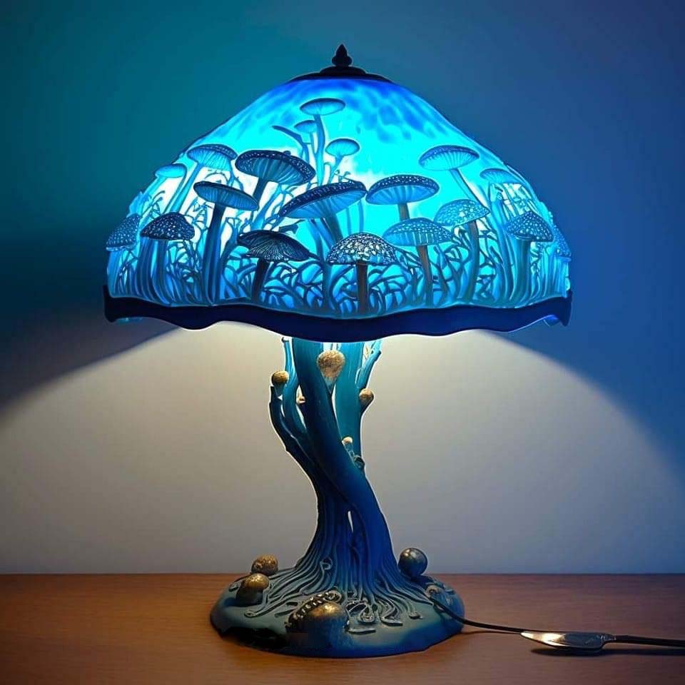 🔥Last Day Discount-75%OFF🔥3D Mushroom Stained Glass Plant Series Table Lamp-Buy 2 Free Shipping