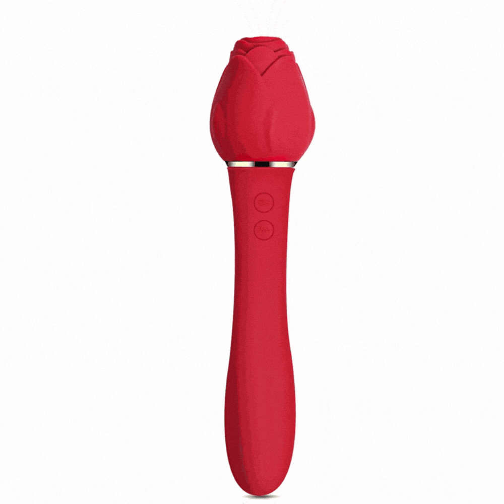 Rose Sucking G Spot Vibrator Clit Sucker Nipple Dildo Rabbit