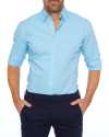 Oxford Stretch Zip Shirt (Buy 2 Free Shipping)