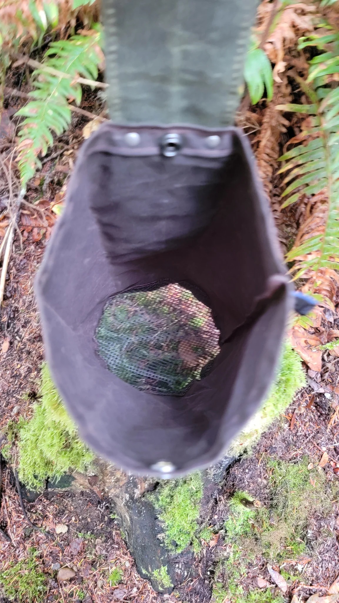 Rugged Waxed Foraging Pouch-Hip Pouch by Handmade