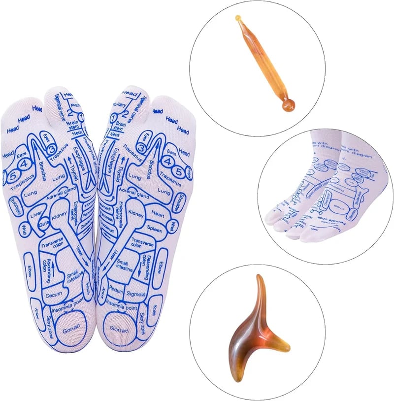 Last Day Promotion 70% OFF - 🔥Reflexology Chart Socks⚡Buy 2 Get Free Shipping