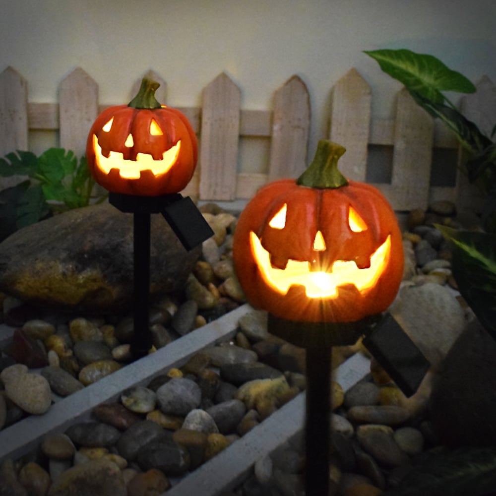 🎃Holiday sales🔥A very fun must-have solar pumpkin patch light for Halloween