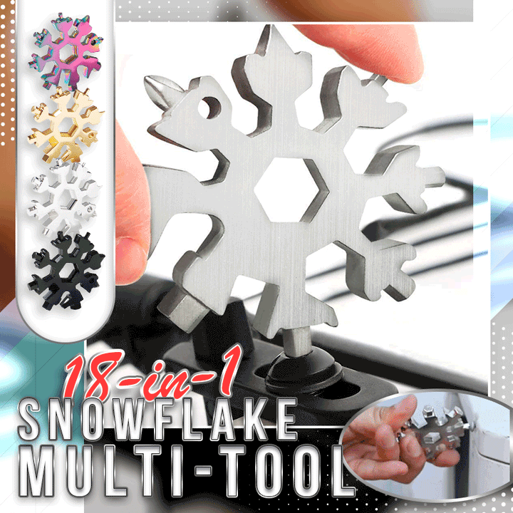 (🎄Early Christmas Sale-49% OFF)18-in-1 Snowflake Multi-Tool - Buy 3 Get 1 Free Now!