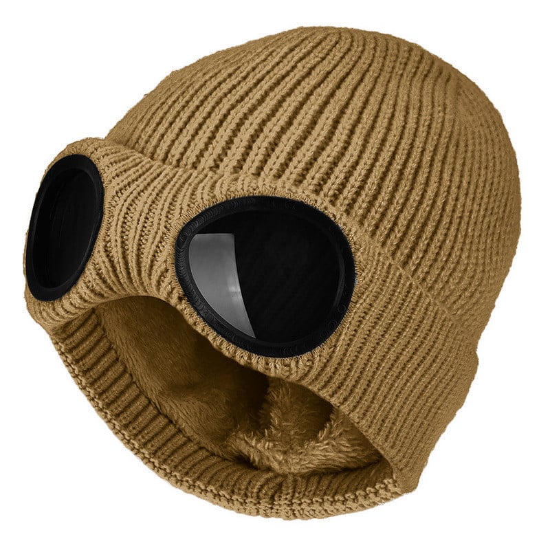 💥LAST DAY SALE 50% OFF💥Unisex Goggle Knitted Beanie Hat