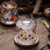 Italian Snowflake Art Rocking Whiskey Glass