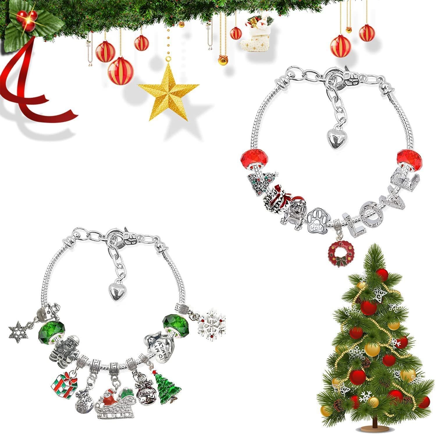 🔥Christmas Pre-sale 49% OFF - 24 PCS DIY Christmas Advent Calendar Bracelets Set