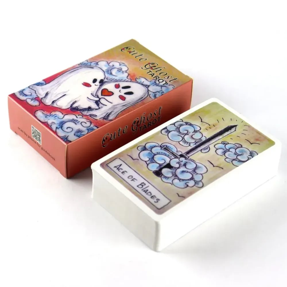 🎁TikTok Last Day Sale - 70% OFF🎃👻 Ghost Tarot Card (Comes with a free tarot card pouch upon purchase)