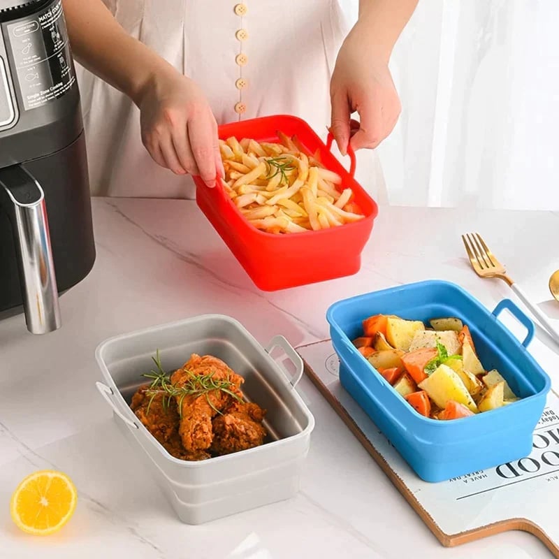 🔥Last Day Promotion 50% OFF🔥Foldable Air Fryer Silicone Baking Tray