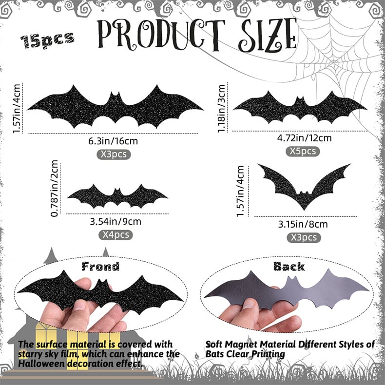 🔥Last Day 50% OFF - 🦇Halloween Soft Magnetic Bats
