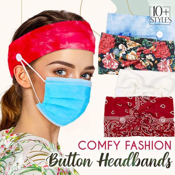 (Mother's Day Pre Sale- 50% OFF) Comfy Twist Button Headbands (Set of 2)