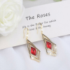 (Summer Hot Sale- 50% OFF) Rhombus Sapphire Earrings- BUY 2 FREE SHIPPING