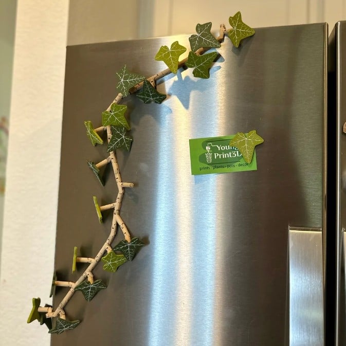 🎁Last Day Sale - 70% OFF🎉3D Printed Magnetic Ivy Faux Plant Fridge Magnet