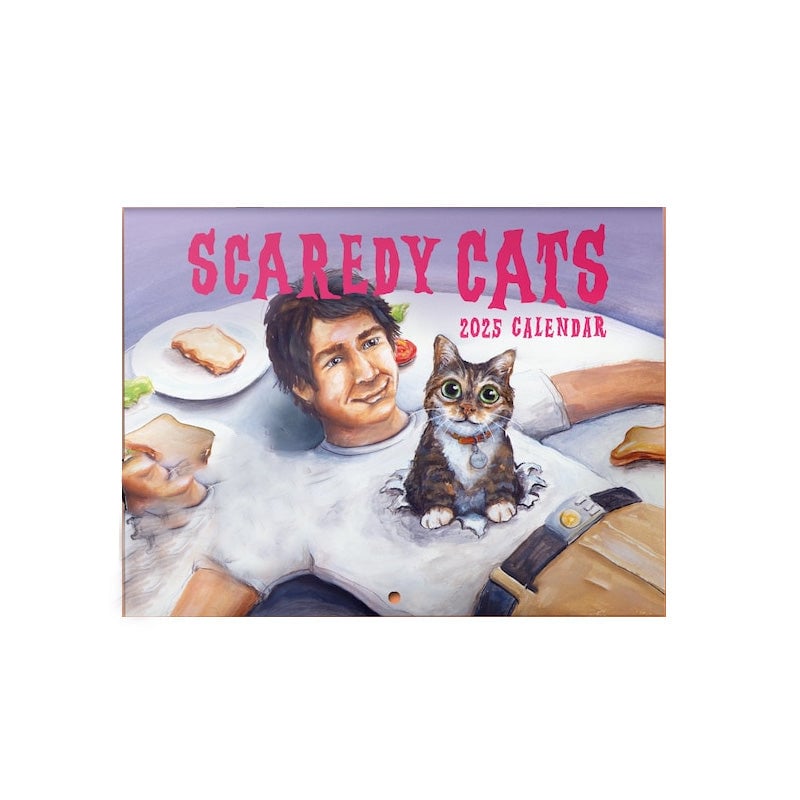 🎄🎅Christmas Presale - 49% OFF🎄-Scaredy Cats 2025 Monthly Calendar