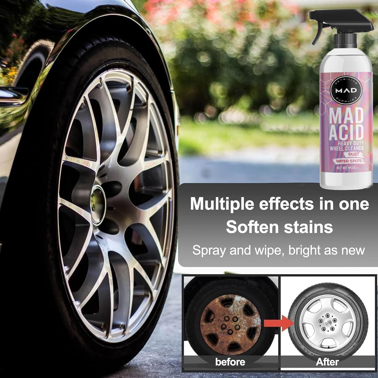 💥LAST DAY SALE 50% OFF💥MAD ACID Cleaner for Glass, Bathroom, Car, Furniture