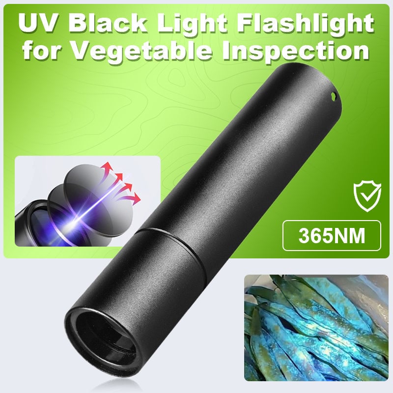 ⏰LAST DAY SALE 50% OFF🛡️UV Black Light Flashlight for Vegetable Inspection