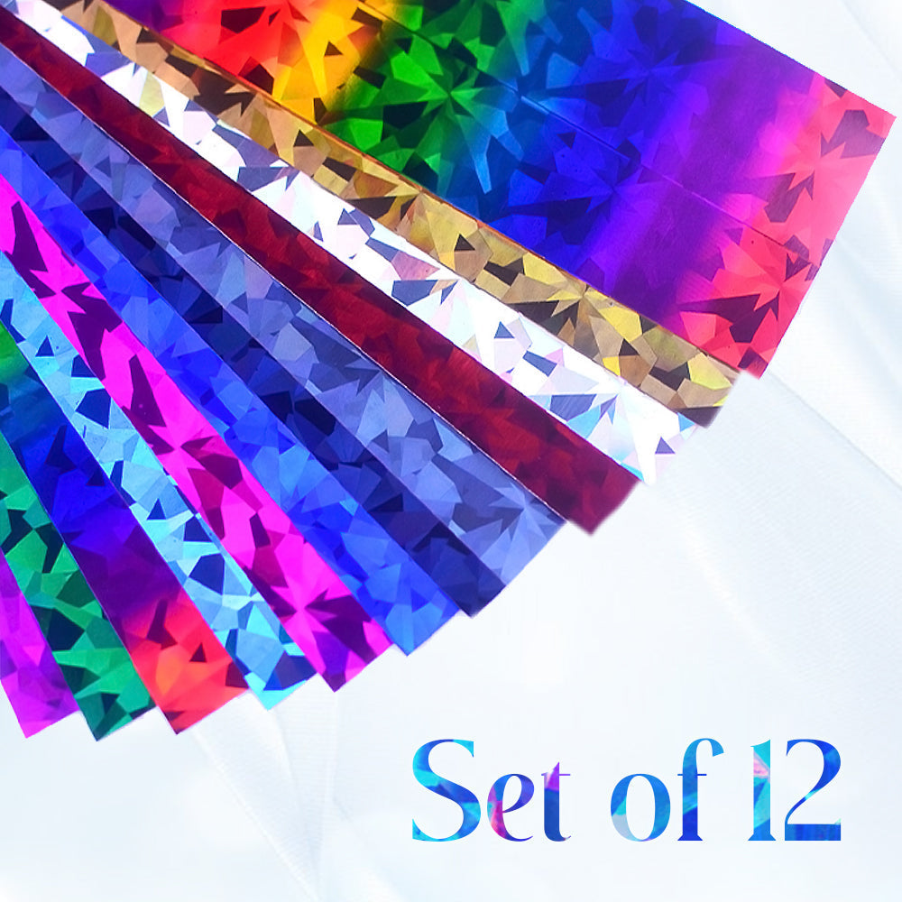 💖2022 Pre-Mother's Day Promotion-Get 48% OFF🎁Reflective Mosaic Nail Art Transfer Foils (Set of 12)