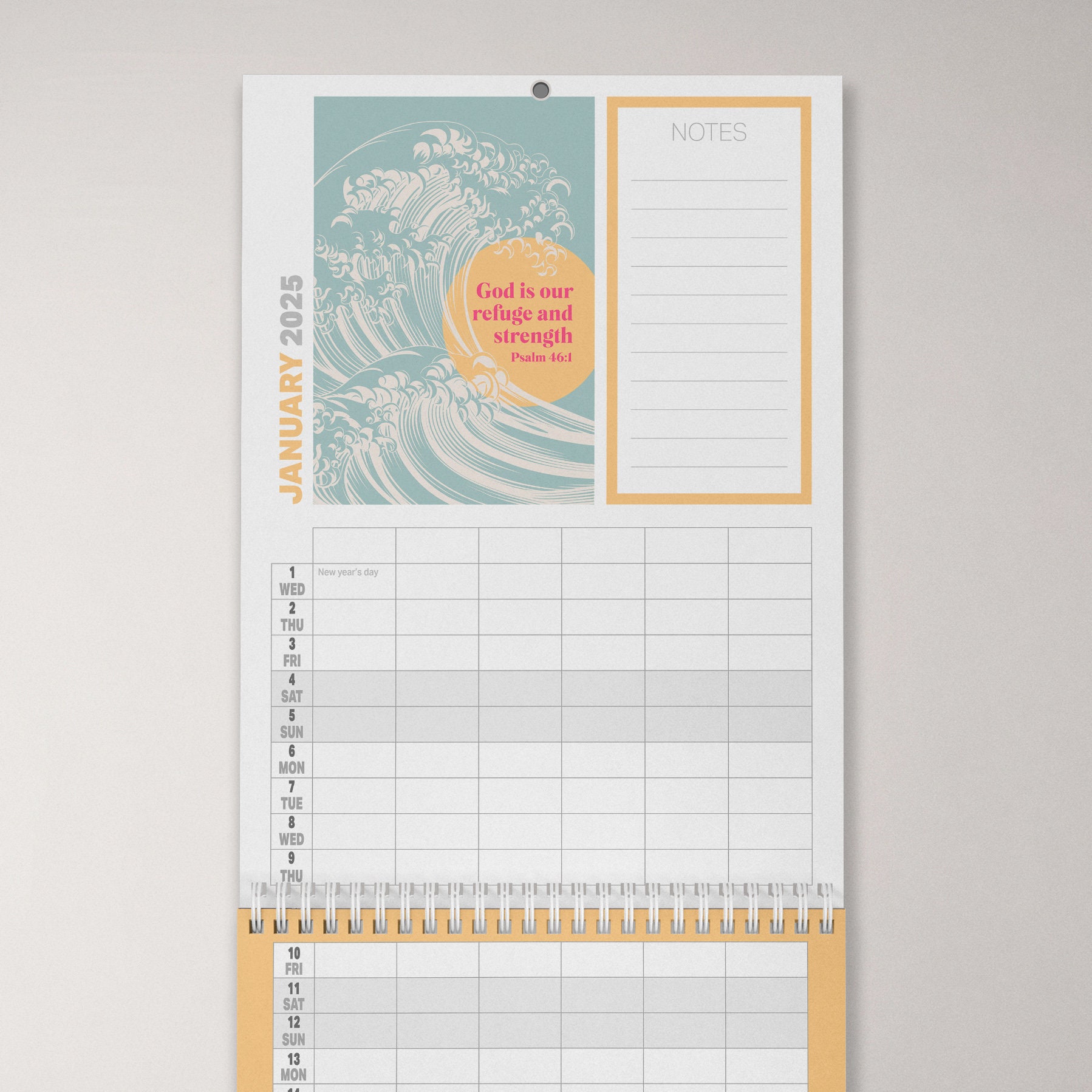 2025 Christian Calendar | Bible Verse Wall Calendar