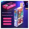 Luminous fully transparent fidget spinner folding lighter