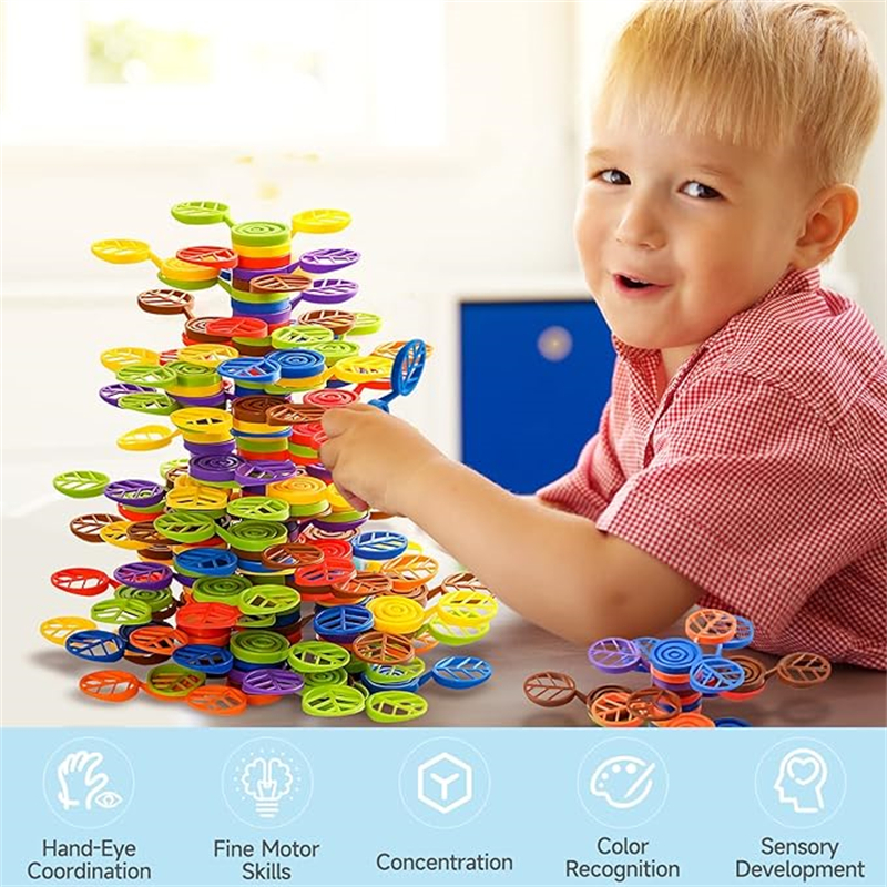 🔥Last Day 70% OFF🌳Stack A Rainbow Tree Stacking Blocks Toy(30 PCS)