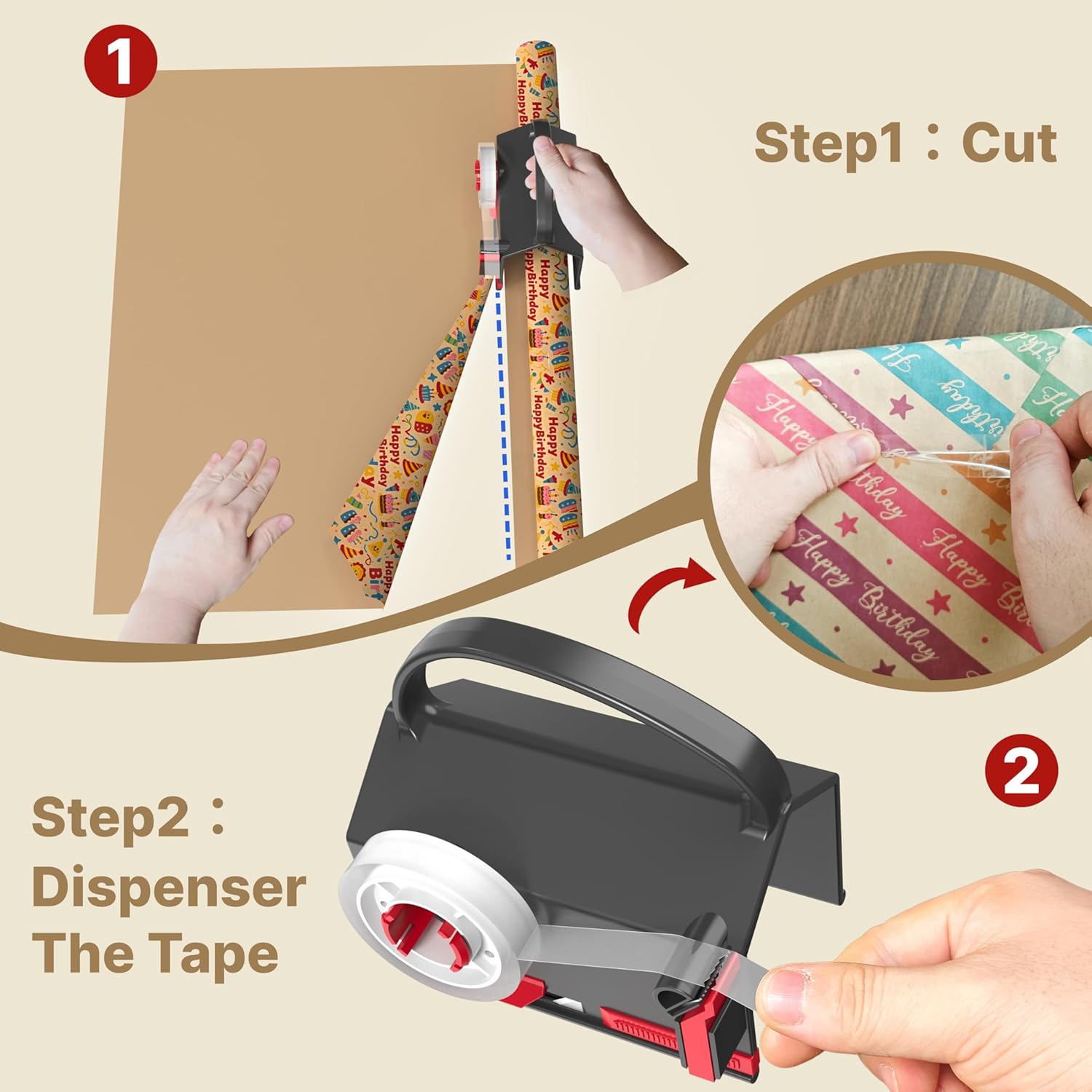 🔥Last Day Promotion 50% OFF🔥Wrapping Paper Cutter