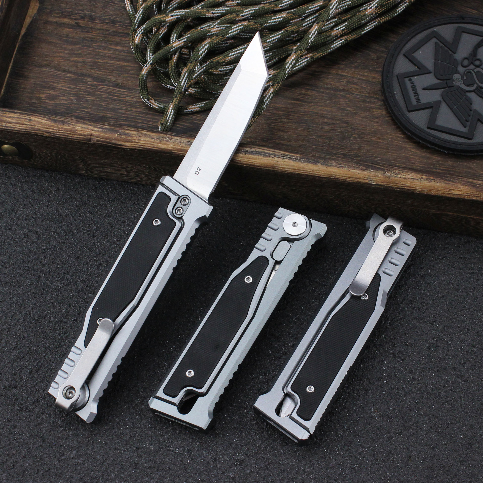 Aviation aluminum alloy Rite gravity knife D2 steel