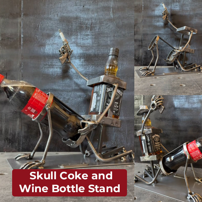 🎁TikTok Last Day Sale - 70% OFF🔥Skull Coke and Wine Bottle Stand